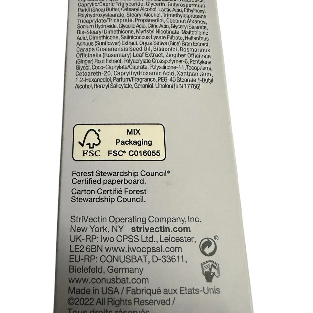 StriVectin KP Care Body System Full size New body scrub and body cream